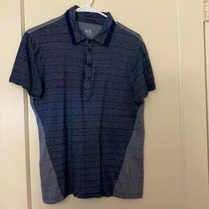 Armani exchange navy polo shirt size: S
